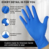 100 Pcs Disposable Nitrile Gloves, Latex-Free & Powder-Free Non-Sterile Food Safe Cleaning Glove